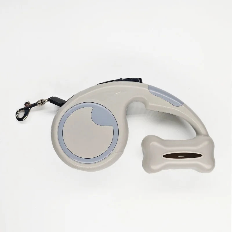 🐾 Guinzaglio Retrattile Automatico 3m con Dispenser Sacchetti – Passeggiate comode e senza stress