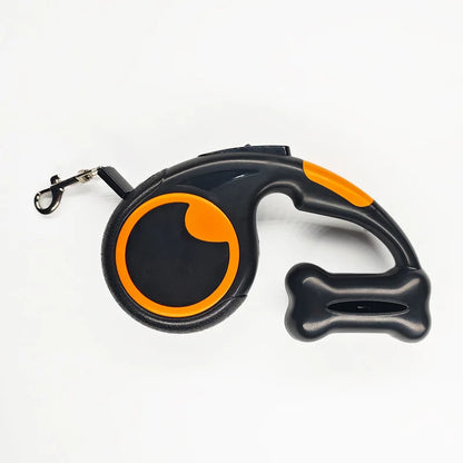🐾 Guinzaglio Retrattile Automatico 3m con Dispenser Sacchetti – Passeggiate comode e senza stress