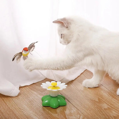 🐾 Giocattolo Interattivo Elettrico per Gatti – Farfalla / uccellino Rotante 360°