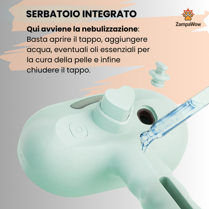 ✨ Spazzola a Vapore per Cani e Gatti – Coccole di Lusso a Casa Tua