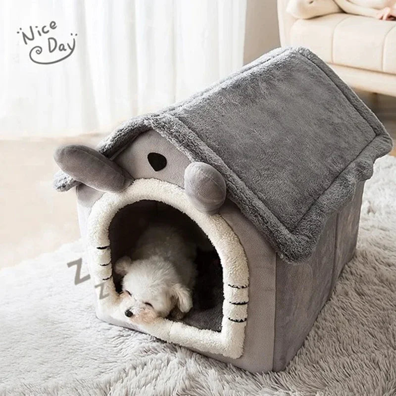 Folding House per Cani e Gatti – Cucce Pieghevoli con Materassino, Ceste per Cuccioli e Cucce Invernali