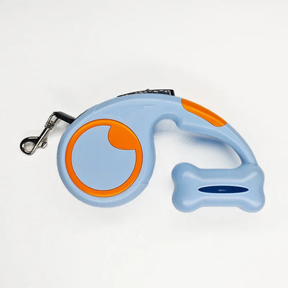 🐾 Guinzaglio Retrattile Automatico 3m con Dispenser Sacchetti – Passeggiate comode e senza stress