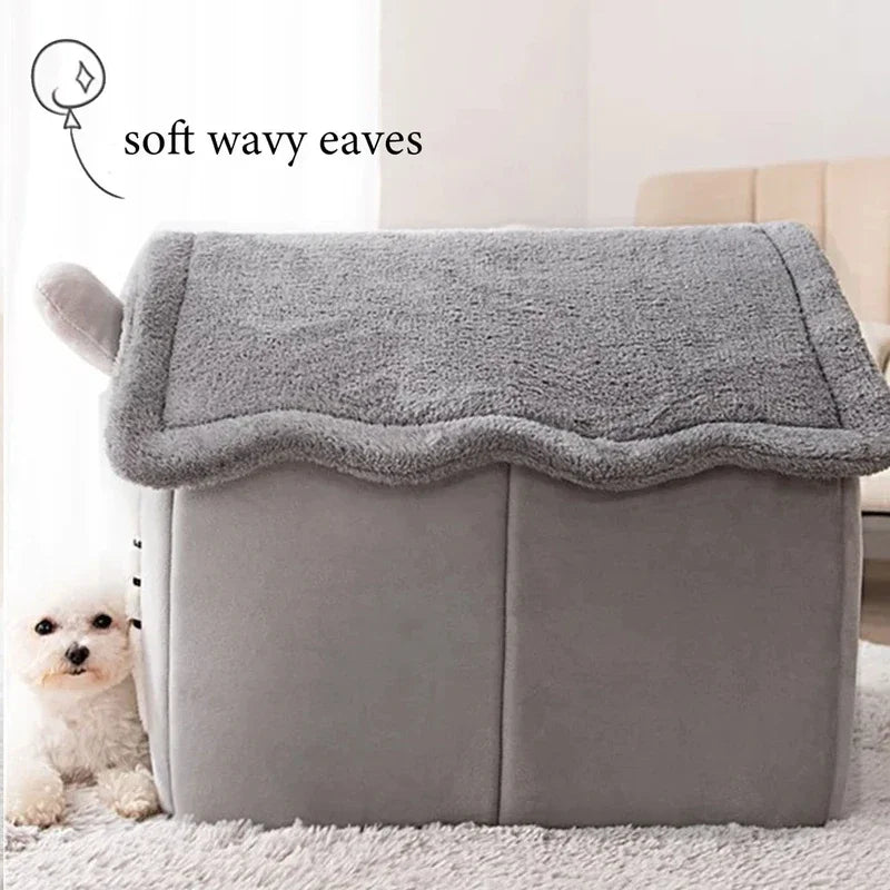 Folding House per Cani e Gatti – Cucce Pieghevoli con Materassino, Ceste per Cuccioli e Cucce Invernali