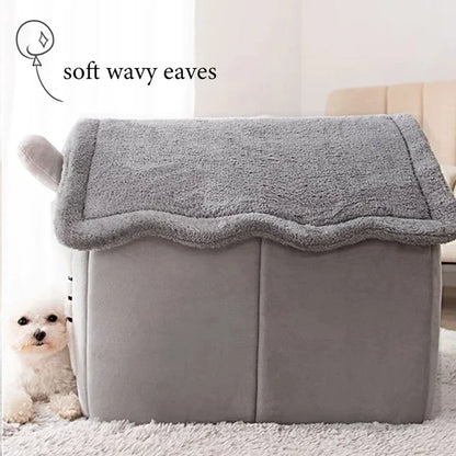 Folding House per Cani e Gatti – Cucce Pieghevoli con Materassino, Ceste per Cuccioli e Cucce Invernali