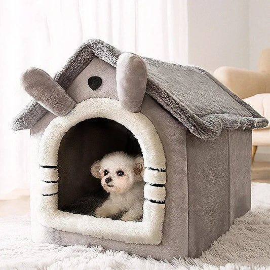 Folding House per Cani e Gatti – Cucce Pieghevoli con Materassino, Ceste per Cuccioli e Cucce Invernali