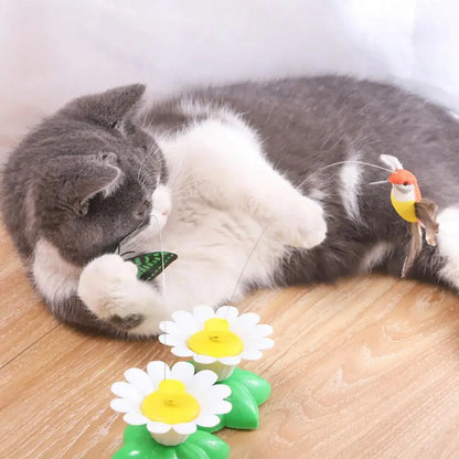 🐾 Giocattolo Interattivo Elettrico per Gatti – Farfalla / uccellino Rotante 360°