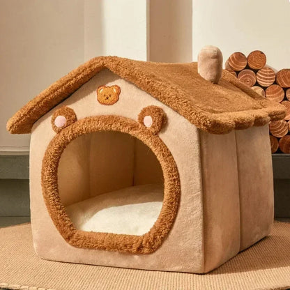 Folding House per Cani e Gatti – Cucce Pieghevoli con Materassino, Ceste per Cuccioli e Cucce Invernali