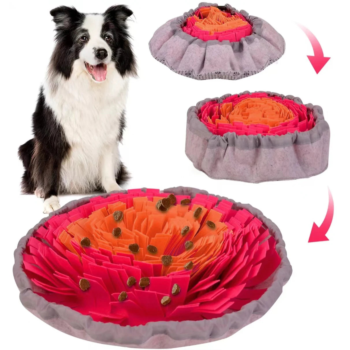 Tappetino Olfattivo per Cani – Gioco e Alimentazione Lenta, Lavabile e Pieghevole