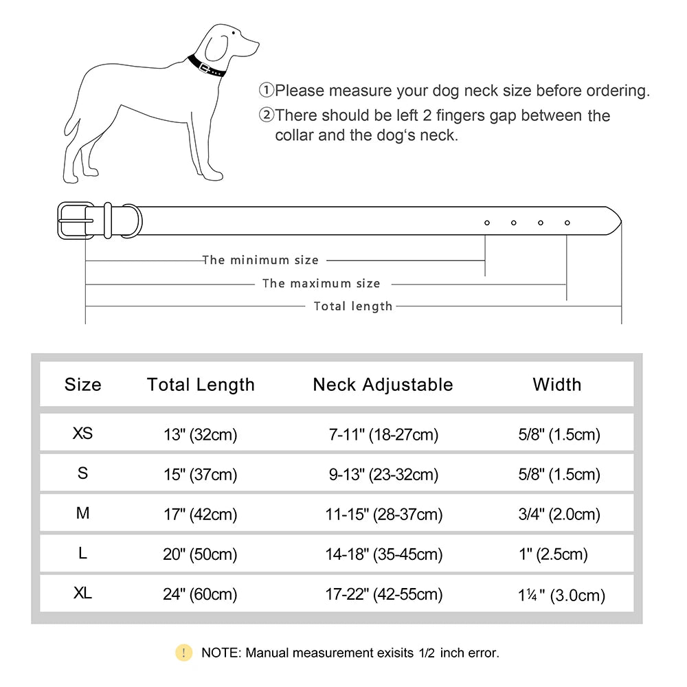 Collare Personalizzabile con nome e numero di telefono – Morbido, Regolabile con Incisione Gratis per Cani Piccoli, Medi e Grandi