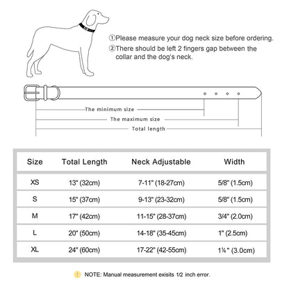 Collare Personalizzabile con nome e numero di telefono – Morbido, Regolabile con Incisione Gratis per Cani Piccoli, Medi e Grandi