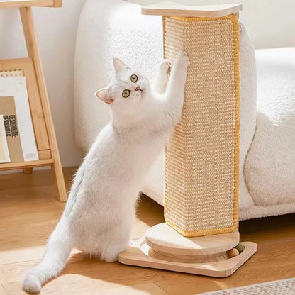 Tappetino Graffi per Gatti in Sisal Naturale – Protegge Divani e Tappeti, Orizzontale da Pavimento