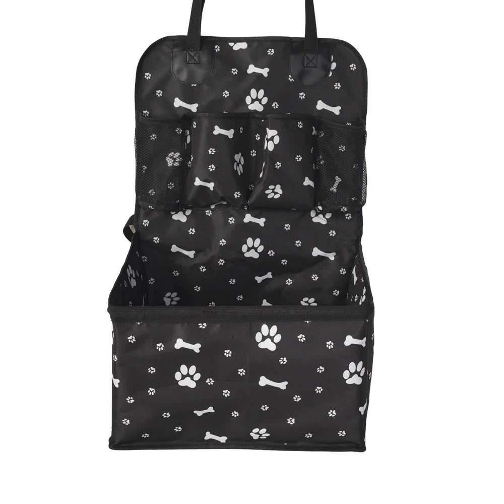 Seggiolino Auto per Cani – Resistente ai Graffi con Tasche Portaoggetti, Ideale per Cani Piccoli e Medi