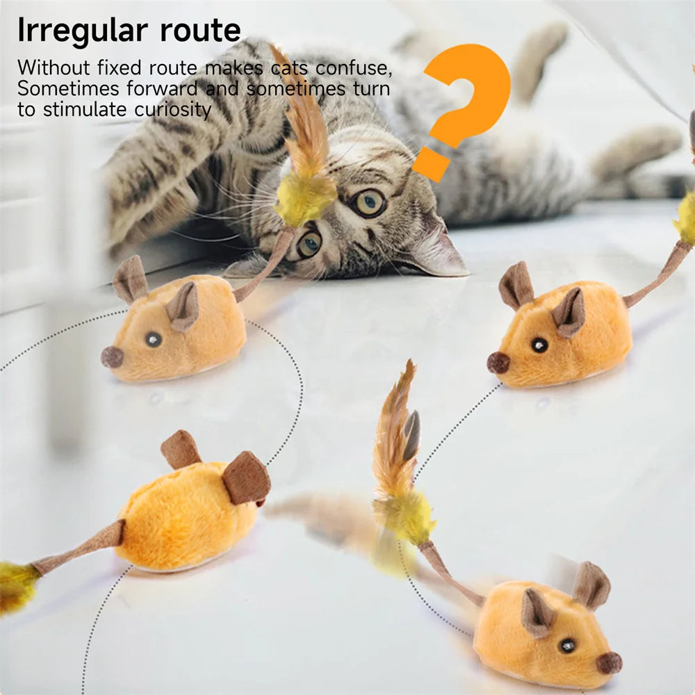 🐭 Giocattolo Interattivo Topolino per Gatti – Automatico o Telecomandato, Ricaricabile e Realistico