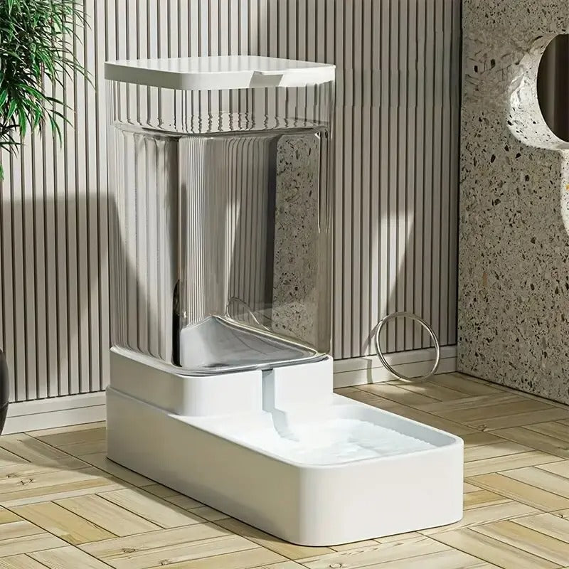 Set di 2 pezzi : distributore automatico acqua 3.8l + crocchette 2.1kg