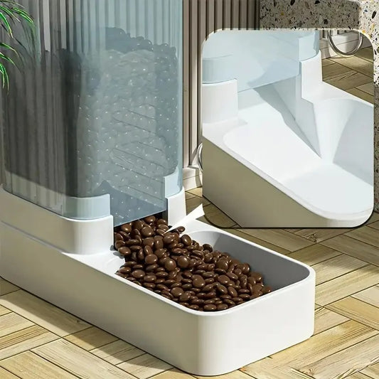 Set di 2 pezzi : distributore automatico acqua 3.8l + crocchette 2.1kg